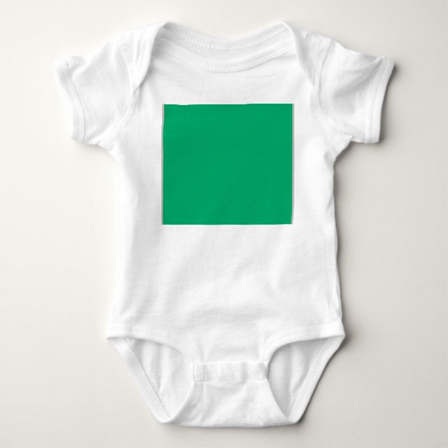 Emerald Green Baby Bodysuit – Customisable (Front)