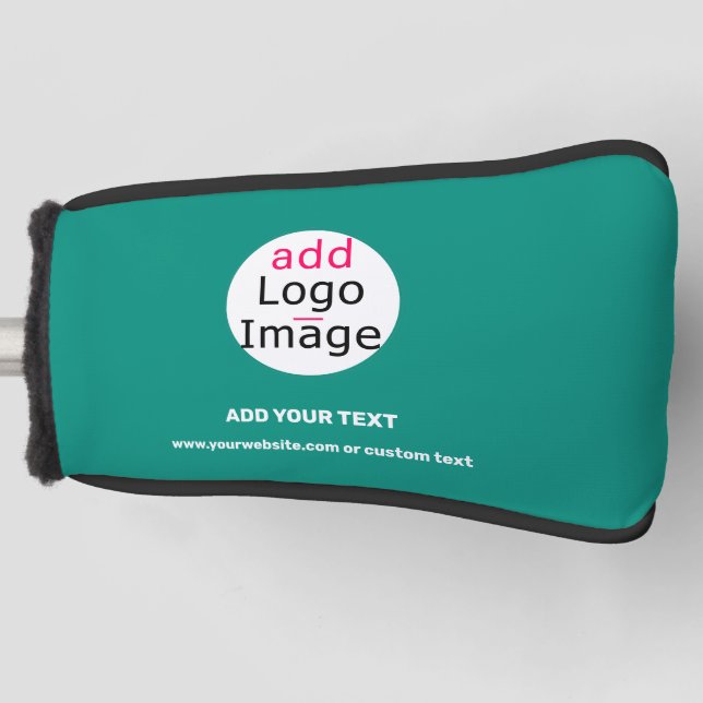 Emerald Green Business Chic Custom Golf Head Cover (Front)