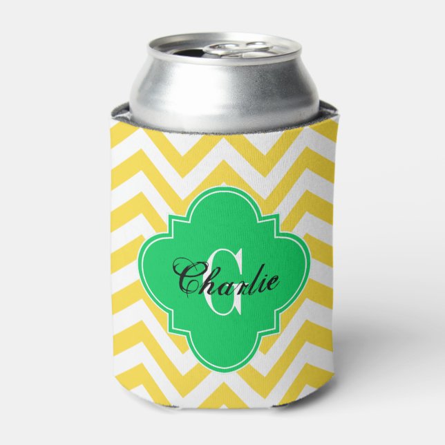 emerald green can cooler (Can Front)