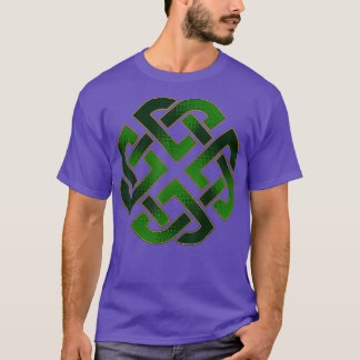 Emerald Green Celtic Gaelic Knot  For St  T-Shirt