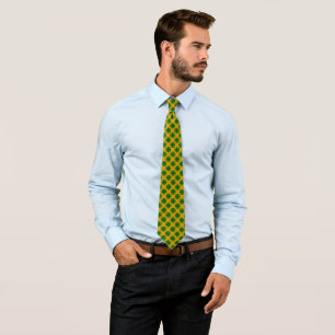 Emerald Green Clover Ribbon by Kenneth Yoncich Tie