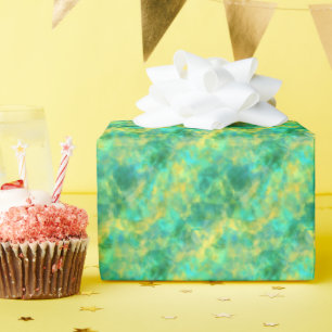 Emerald Green Crumpled Texture Wrapping Paper