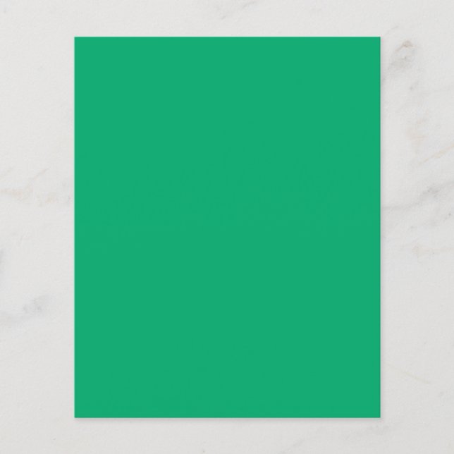 Emerald Green Custom Flyer (Front)