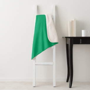 Emerald Green Custom Sherpa Blanket