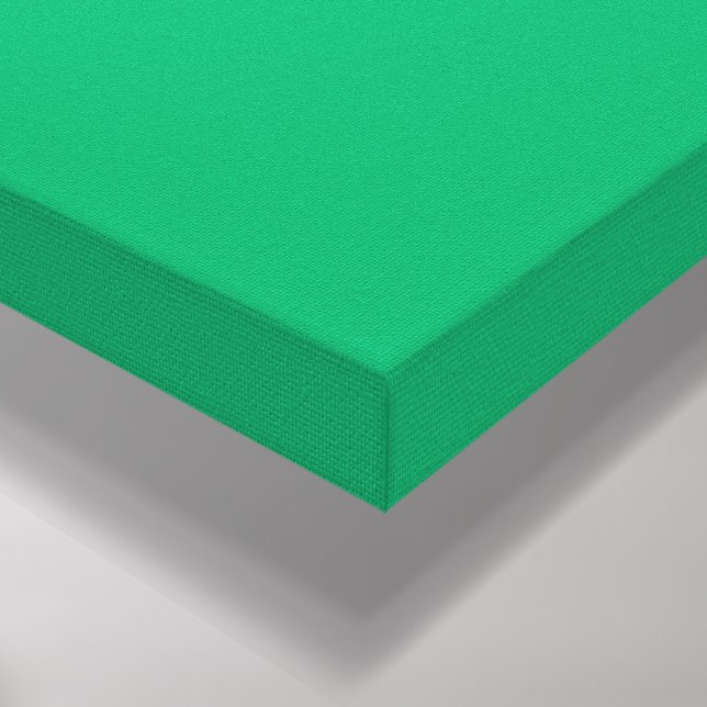 Emerald Green Custom Stretched Canvas Print (Corner(Bottom))