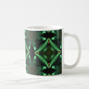 Emerald green diamonds gorgeous geometric art cera coffee mug