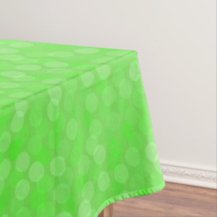 emerald green dots tablecloth