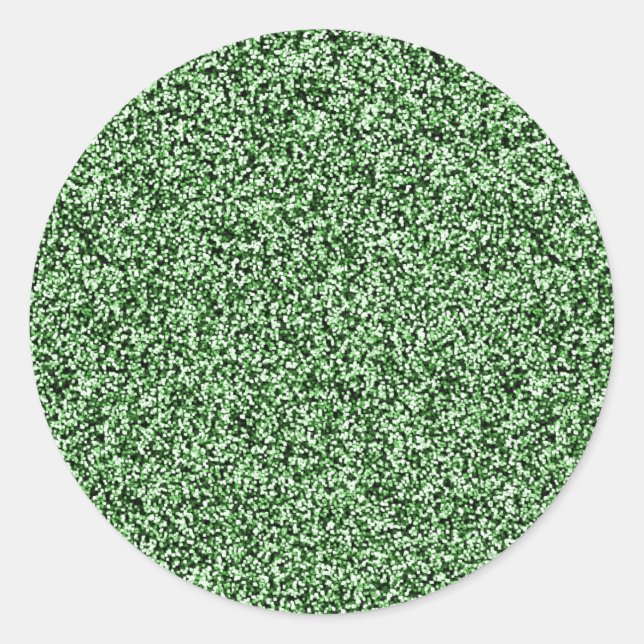 Emerald Green Faux Glitter Envelope Seals (Front)