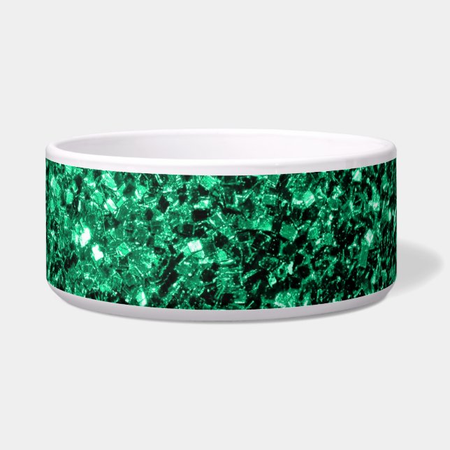 Emerald Green faux glitter sparkles (Front)