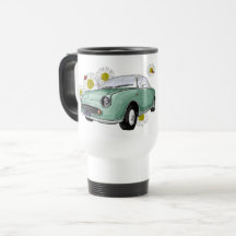 Emerald Green Figaro mug - reisbeker