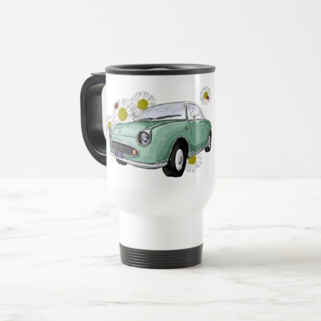 Emerald Green Figaro mug - reisbeker (Front Left)