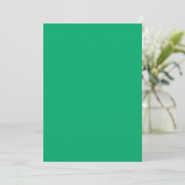 Emerald Green Flat Event Program – Customisable Programme (Standing Front)