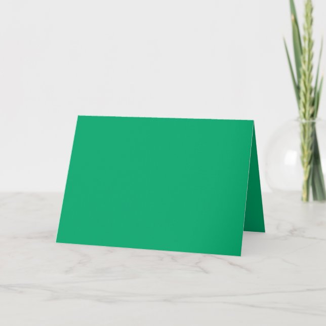 Emerald Green Folded Program – Customisable Programme (Front)
