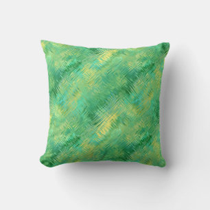 Emerald Green Glassy Texture Cushion