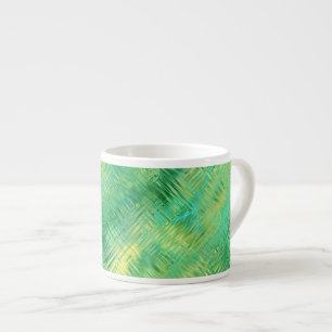 Emerald Green Glassy Texture Espresso Cup
