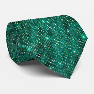 Emerald Green Glitter Tie