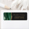 Emerald Green Gold Agate Wedding Return Address