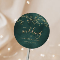 Emerald Green & Gold Botanical Elegant Wedding
