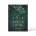 Emerald Green & Gold Botanical Elegant Wedding