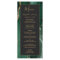 Emerald Green Gold Dark Wedding Menu