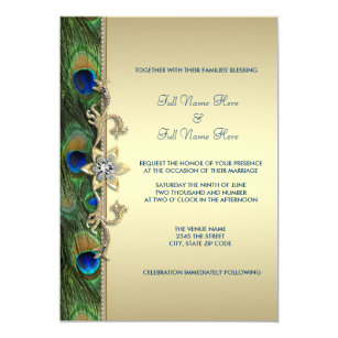 Peacock Wedding Invitations Uk 2