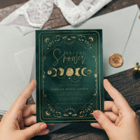 Emerald Green & Gold Tarot Celestial Bridal Shower