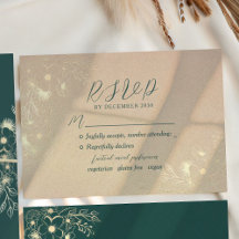 Emerald Green Gold Wedding