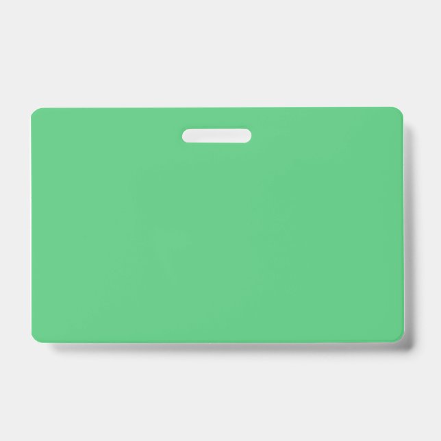 Emerald green hex code 50C878  ID Badge (Front)