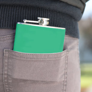 Emerald Green Hip Flask (Customisable)