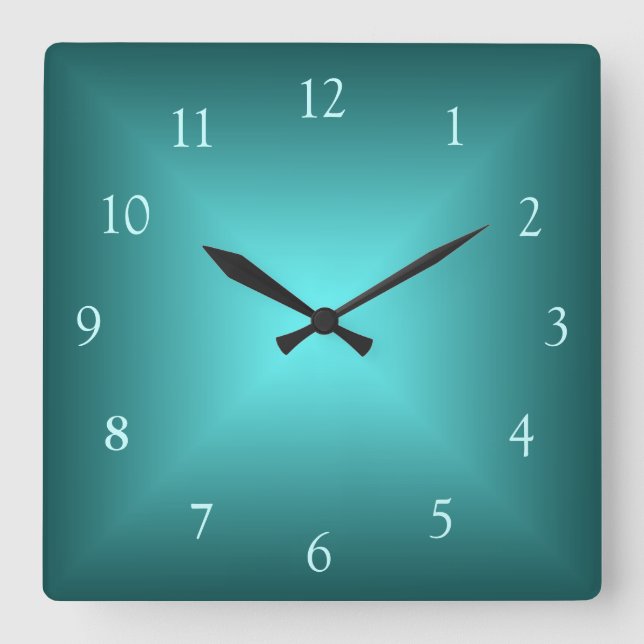 Emerald Green Illuminated>Plain wall Clock (Front)