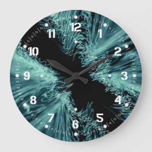 Emerald Green Large Round Wall Clock