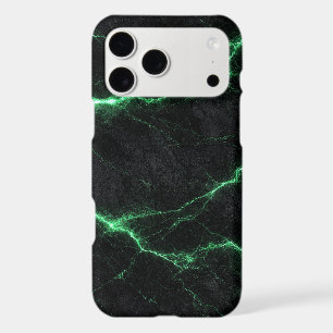 Emerald Green Lightning Marble Phone Case