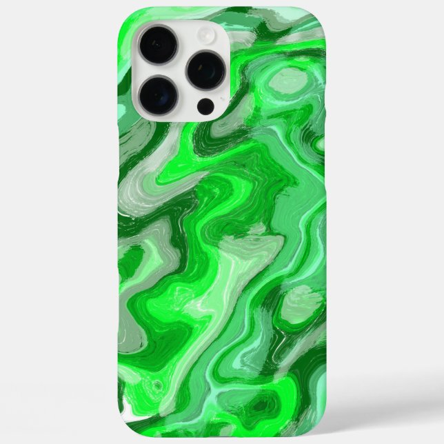 Emerald Green Marble Texture Abstract Liquid Paint Case-Mate iPhone Case (Back)