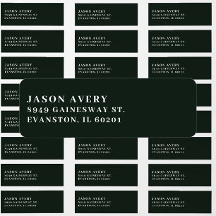 Emerald Green Minimalist Name Return Address