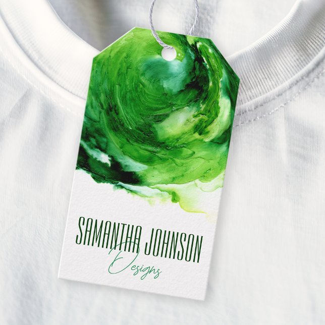 Emerald Green Modern Clothing Business Hang Tag (Creator Uploaded)