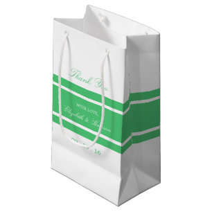 Emerald Green Modern Wedding Small Gift Bag