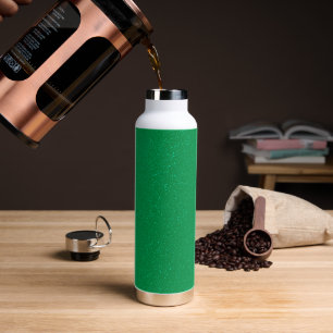 Emerald Green Noise Texture Water Bottle