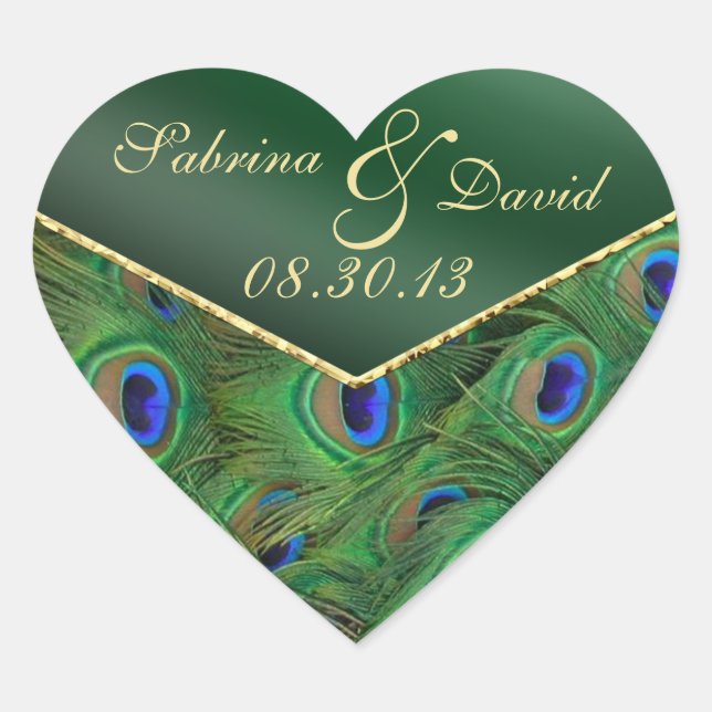 Emerald Green Peacock Envelope Seal (Front)