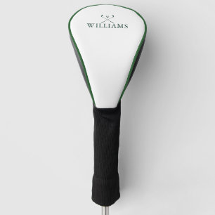 Emerald Green Personalized Name Golf Clubs Head Cover