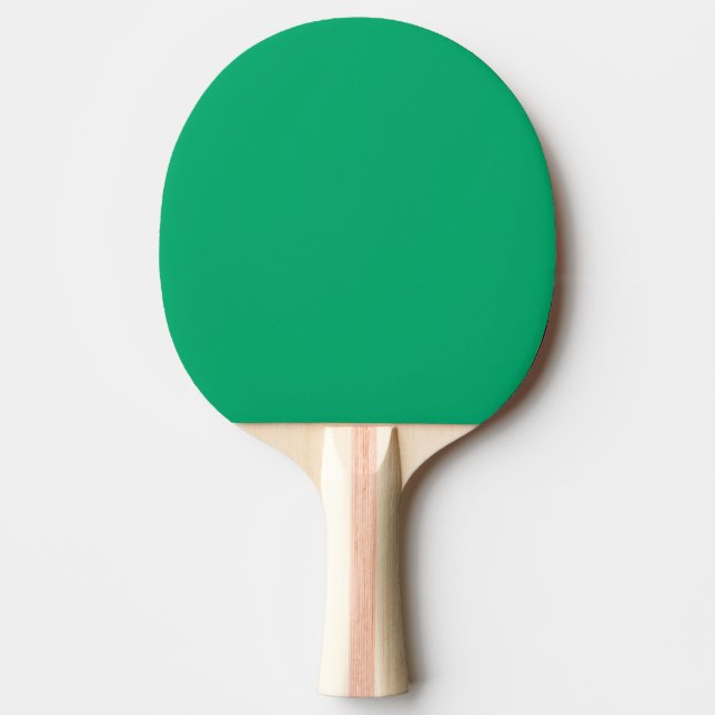 Emerald Green Ping Pong Paddle – Customisable (Front)