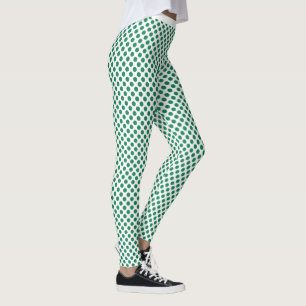 Emerald Green Polka Dot Leggings
