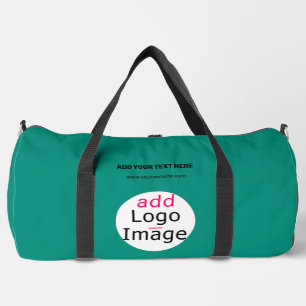 Emerald Green Professional Business Chic Custom Duffle Bag