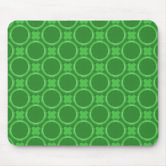 Emerald Green Quirky Charm Mousepad (Front)