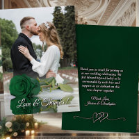 Emerald Green Rose Elegant Wedding Photo Overlay
