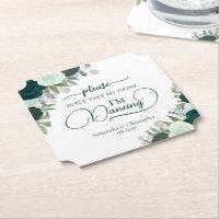 Emerald Green Roses Don't Take My Drink Wedding