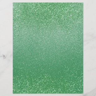 Emerald Green Shimmer Glitter Dust Scrapbook Paper