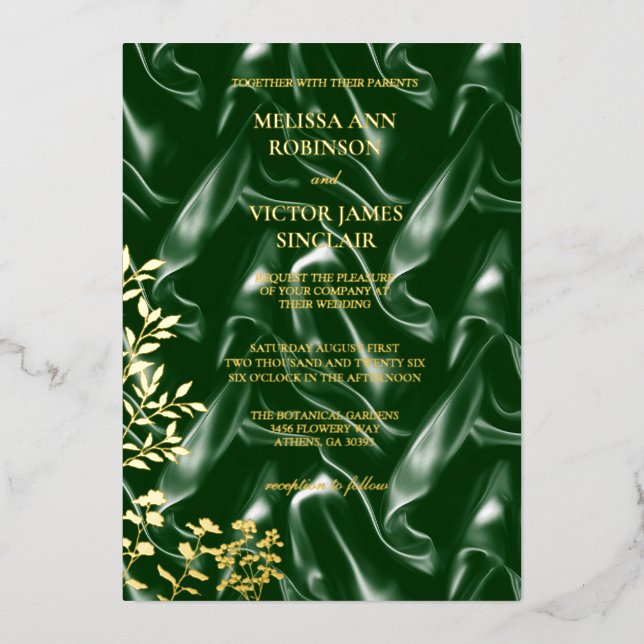 Emerald Green Silk leaf  (Front)