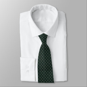 Emerald Green & Soft Cream Micro Modern Luxury Tie