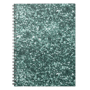 Emerald Green Sparkle Glitter  Notebook