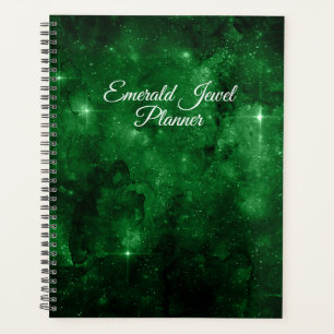 Emerald Green Stars Sky Planner